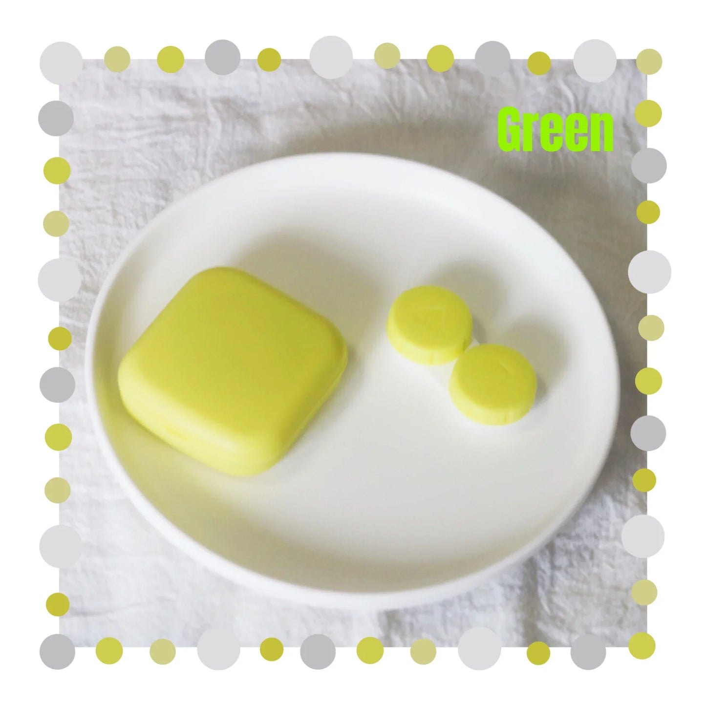 Mini Portable Contact Lens Case Kit – Solid Color Storage Box with Tweezer & Suction Stick Travel Holder