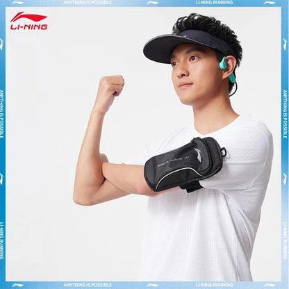 LI-NING Running Arm Bag - Lightweight Reflective Sports Phone Holder ABDV087