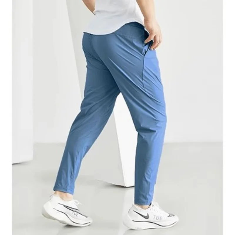 Men’s Quick-Dry Running Pants – Lightweight Jogging Sweatpants with Elastic Waist for Gym & Training
