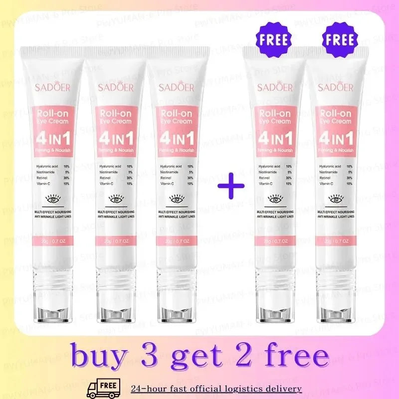 Instant Eye Bag Removal Cream – Collagen, Anti-Wrinkle, Dark Circle & Puffiness Treatment for Firming and Brightening