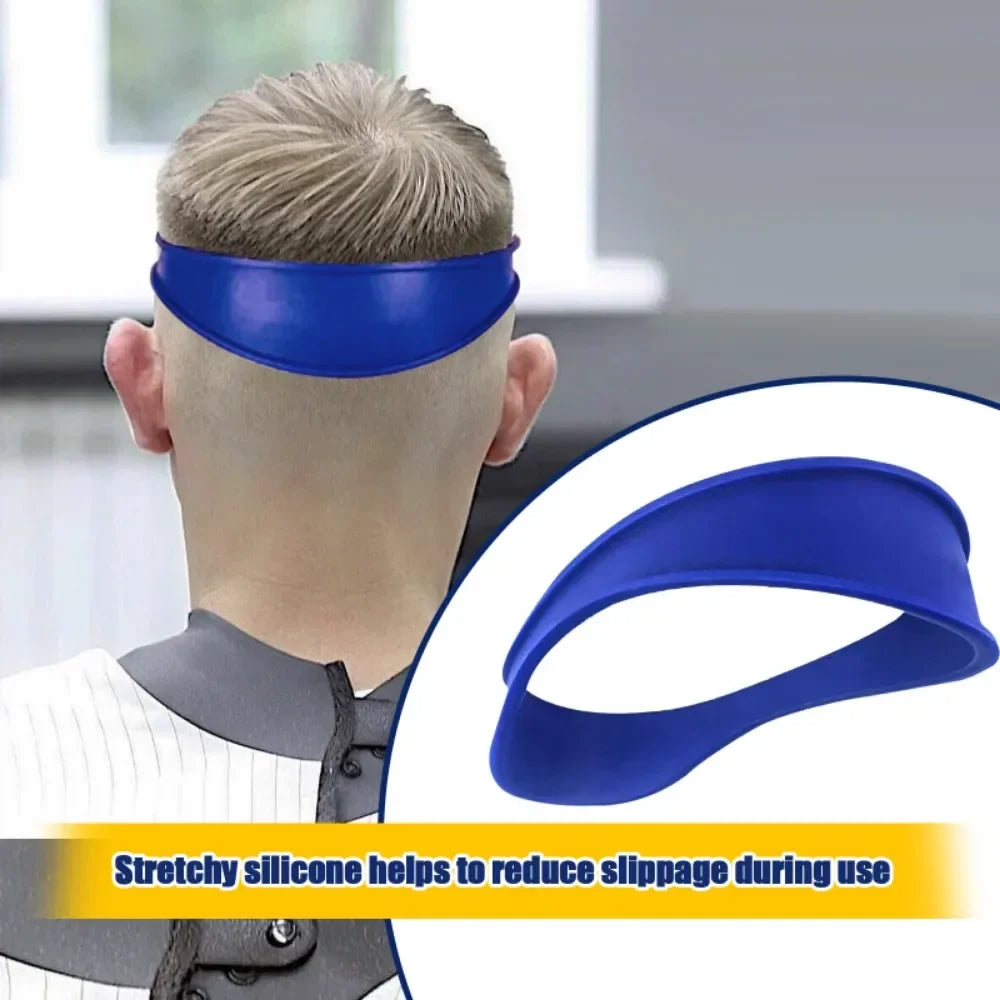 DIY Home Hair Trimming Headband | Silicone Neckline Shaving Template for Haircuts | Curved Hair Cutting Guide & Styling Tools