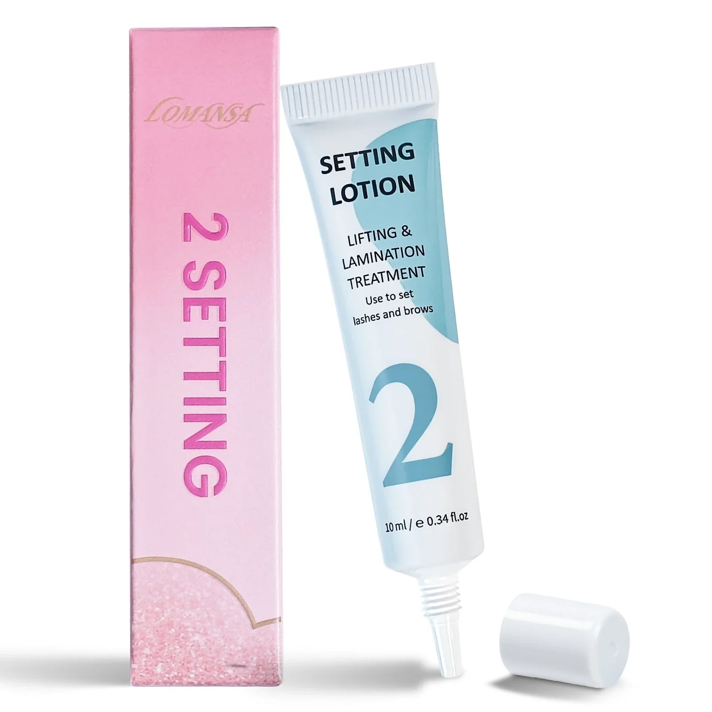 Lomansa Lash Lift Kit - Eyelash Perm & Eyebrow Lamination Set with Step 1#2#3#4 Lifting Lotion Tools
