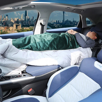 General Motors Portable Folding Bed: Co-pilot Sleep Bed for Car Modification - Ideal for Camping, Travel, Rear Seat Comfort, and Car Accessories!