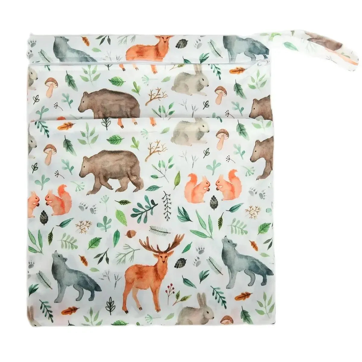 Sigzagor Wet & Dry Baby Diaper Bag – Waterproof Reusable Washable Nappy Bag with Double Zippers