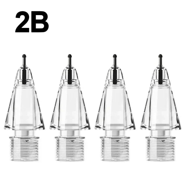 4X Replacement Tips for Apple Pencil 1 & 2 | Soft Silicone Protective Nibs for Touch Screen Stylus