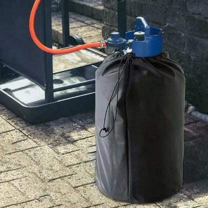 210D Black Oxford Cloth Propane Tank Cover – Protective Camping Gas Stove & Barbecue Kitchen Accessory