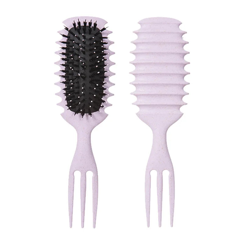 Candy Brush Curly Hair Styling – Nylon Bristle Detangling & Volumizing Comb for All Hair Types