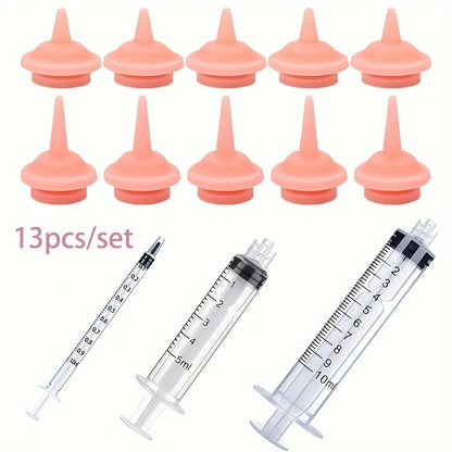 Small Animal Nursing Nipples – Kitten, Puppy & Squirrel Feeding Teat Replacement for Baby Pet Bottle Care Accessories