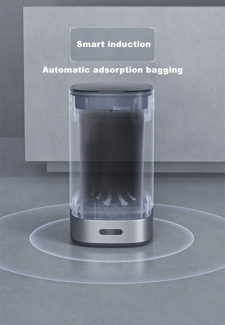 13L Smart Automatic Trash Can — Large Capacity Electric Rubbish Bin for Bathroom, Kitchen & Home