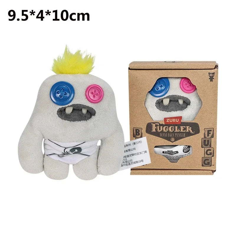 Fuggler Plush Baby Series Mr. Needles – Funny Ugly Monster Stuffed Doll, Munch Rabid Rabbit Wide-Eyed Weirdo Soft Toy 9cm