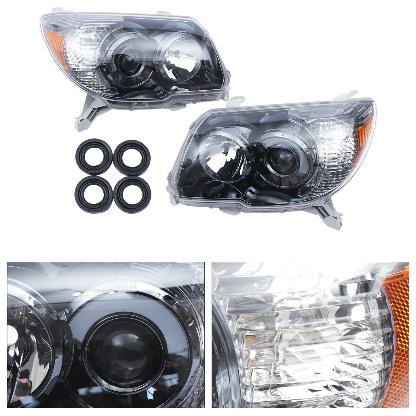 Dual LED Halogen Headlight Assembly (Left & Right) – Fits 2006–2009 Toyota 4Runner Limited/SR5