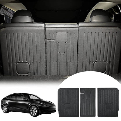 Rear Seat Backrest Protector for Tesla Model Y 2020-2025 – Juniper Trunk Anti-Scratch & Anti-Dirty Mat with Velcro