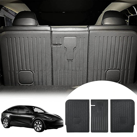 Rear Seat Backrest Protector for Tesla Model Y 2020-2025 – Juniper Trunk Anti-Scratch & Anti-Dirty Mat with Velcro