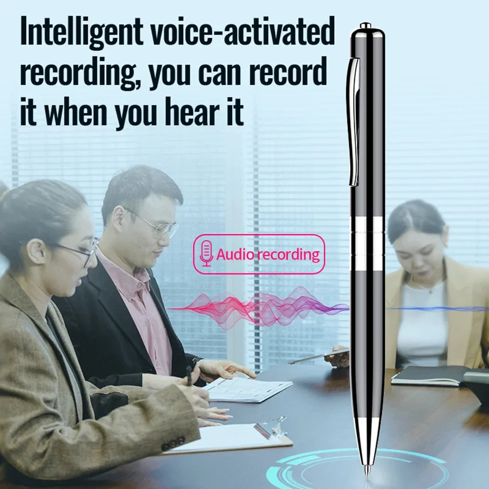 Digital Voice Recorder Pen — Professional Audio WAV Recording, Rechargeable Dictaphone & MP3 Player