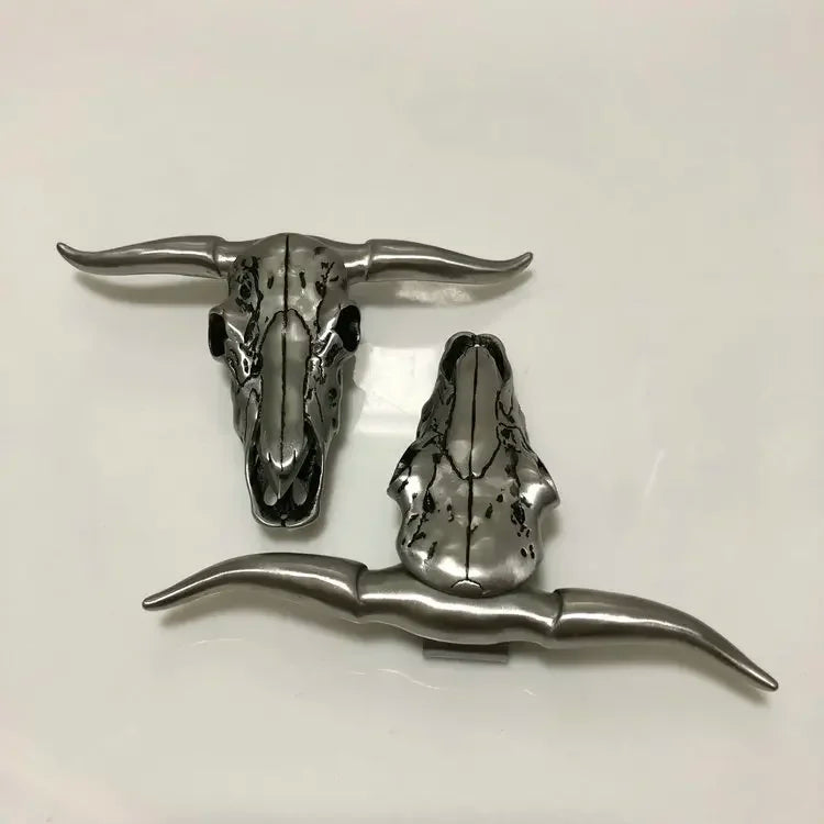 Outdoor EDC Stainless Steel Bull Head Tool – Multi-Function Pocket Cutter, Necklace Pendant & Defensive Window Breaker