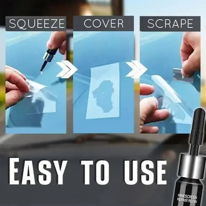 Windshield Repair Kit – DIY Automotive Glass Tool for Chips, Cracks & Star-Shaped Damage
