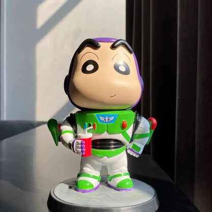 Crayon Shin-chan Woody & Buzz Lightyear Handmade Doll – GK Model Decoration Toy Birthday Gift