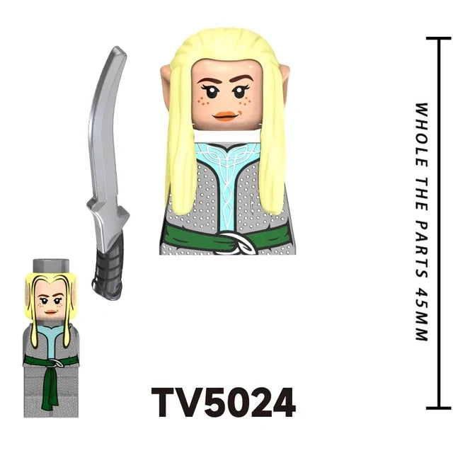 TV6403/TV6404/TV6405 Blocks Toy Set — Orcs, Dwarfs, Elves & Rohan Knight Action Figures Building Bricks for Kids Gift