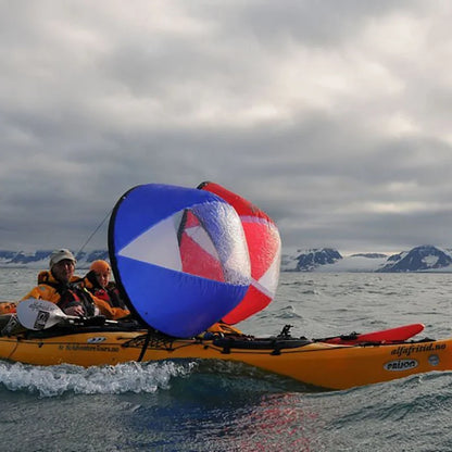 Foldable Surfling Kayak Wind Sail – SUP Paddle Board Sailing Canoe with Clear Window for Rowing Boat