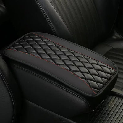 Universal Car Interior Armrest Seat Box Cover – Waterproof PU Leather Center Console Protector for SUV, Durable & Comfortable