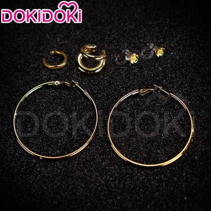 Rumii Miraa Zoeyy Cosplay Earrings — DokiDoki Metal Headwear for Halloween & Costume Accessories