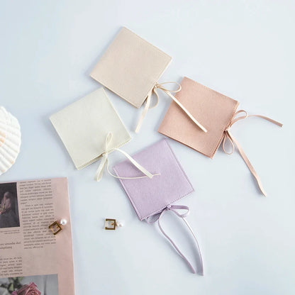 10PCS Velvet Jewelry Gift Pouches - Elegant Wedding Favor Bags & Microfiber Cosmetic Storage Bags