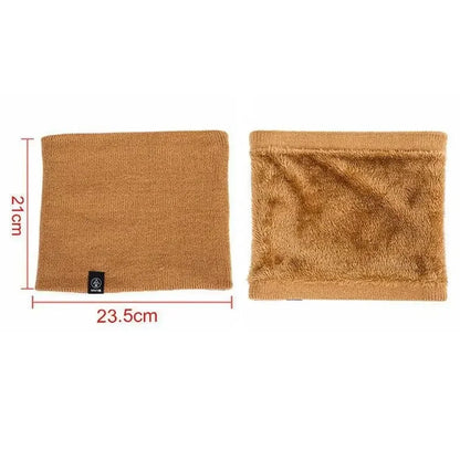 Soft Knitted Neck Warmer for Men & Women - Thick Winter Sports Scarf for Running, Skating & Hiking