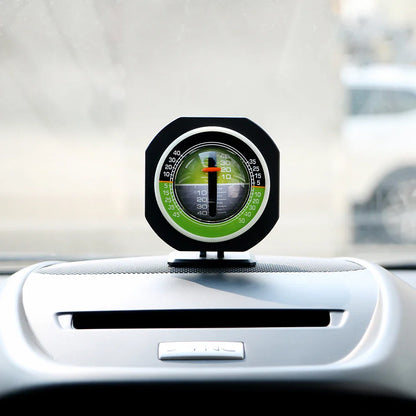 High-Precision Car Inclinometer & Compass — Built-in LED Slope Meter, Vehicle Angle & Gradient Level