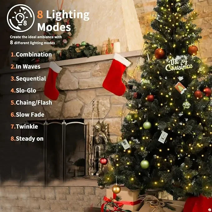 LED Christmas Tree String Lights – 1.5M/2M/3M Waterfall Garland for Patio, Garden, and Holiday Decoration 2025