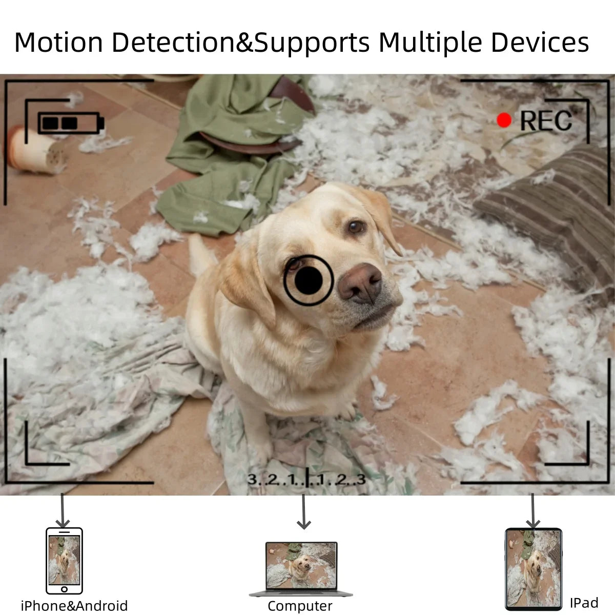 HD WiFi Mini Camera DIY Module — Home & Office Security Nanny Cam with Motion Detection, Alarm, Remote Viewing via App