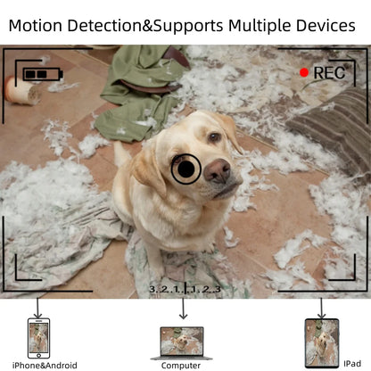 HD WiFi Mini Camera DIY Module — Home & Office Security Nanny Cam with Motion Detection, Alarm, Remote Viewing via App