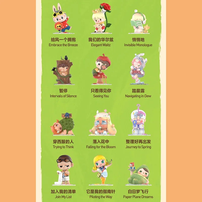POPMART Hand In Hand Series Anime Blind Box Action Figure Collectible Desktop Doll Gift
