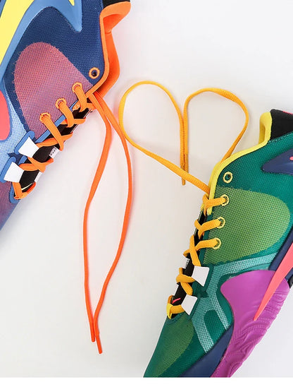 Oval & Semicircle Sneakers Shoe Laces – Classic Woven Round Shoelaces for Adult Unisex Casual & Sports Shoes