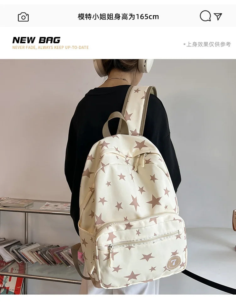 Star Laptop Backpack 17 Inch | Cute Travel & College Bag for Women, Men, Students, Back to School Bookbag