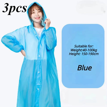 Waterproof Adult Raincoat – Lightweight, Portable, Reusable Poncho for Travel, Outdoor & Fashion Rainwear