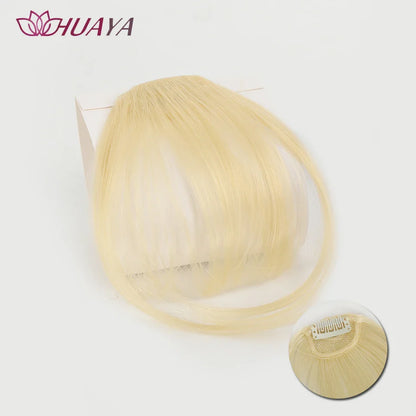 Synthetic Air Bangs Clip-In Hair Extension - Invisible Natural Front Fringes Fiber Hair Accessory