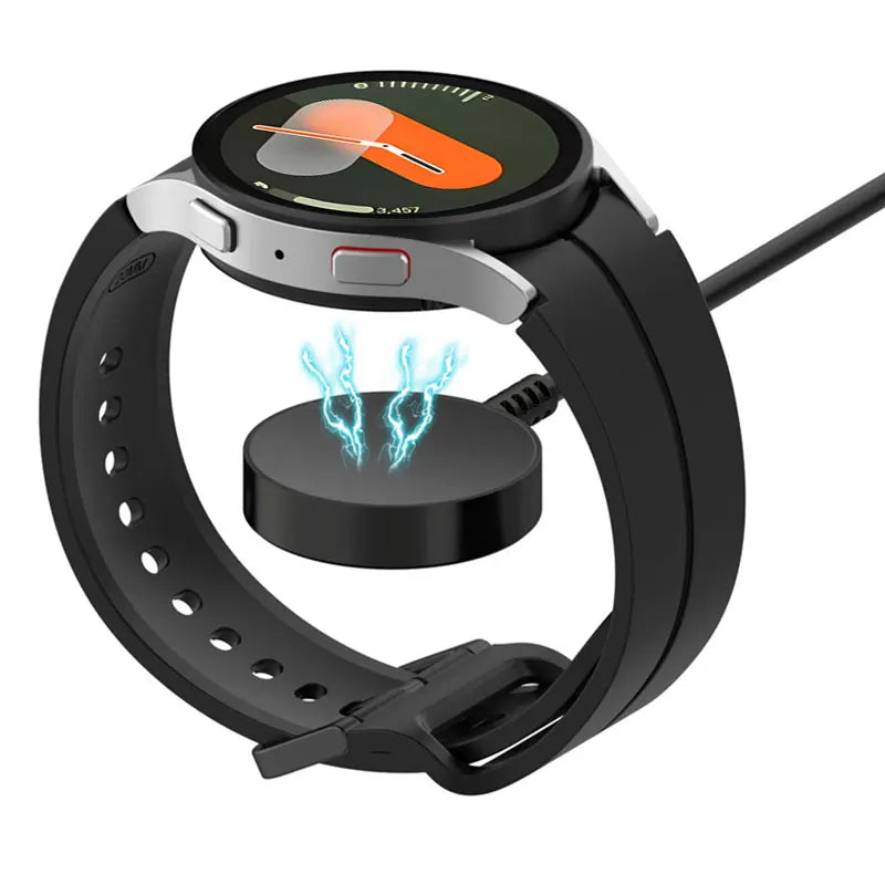 Silicone Charger Dock Holder — Samsung Galaxy Watch Ultra 47mm & Galaxy Watch 7/6/5/5 Pro Stand with USB Cable