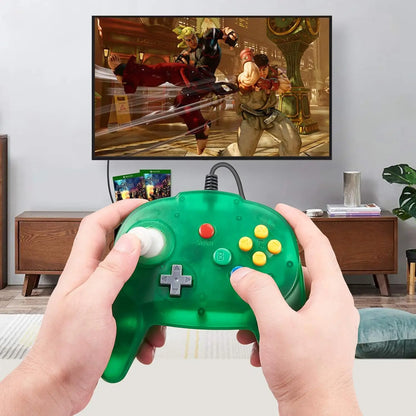[New Version] 2-Pack N64 Mini Gamepad – Plug & Play Joystick for Nintendo 64 Console (Japan Design)