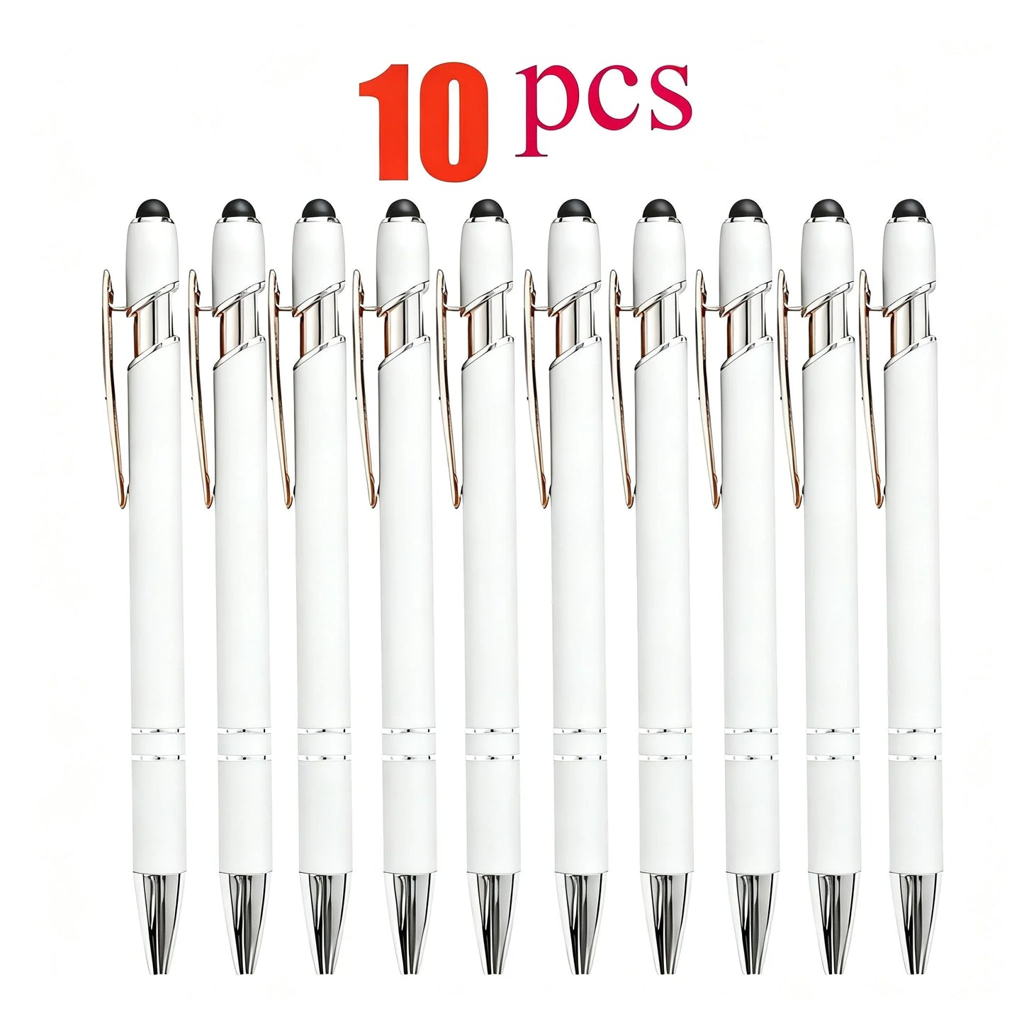 Customized Ballpoint Pen with Stylus - Personalized Metal Name & Logo Pen for Business, Graduation & Gifts