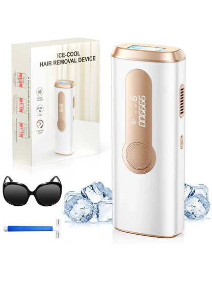 990000 Flash Laser IPL Hair Removal Machine – Painless Permanent Body & Facial Epilator for Men & Women | Bikini, Underarm & Full Body At-Home Hair Remover Device