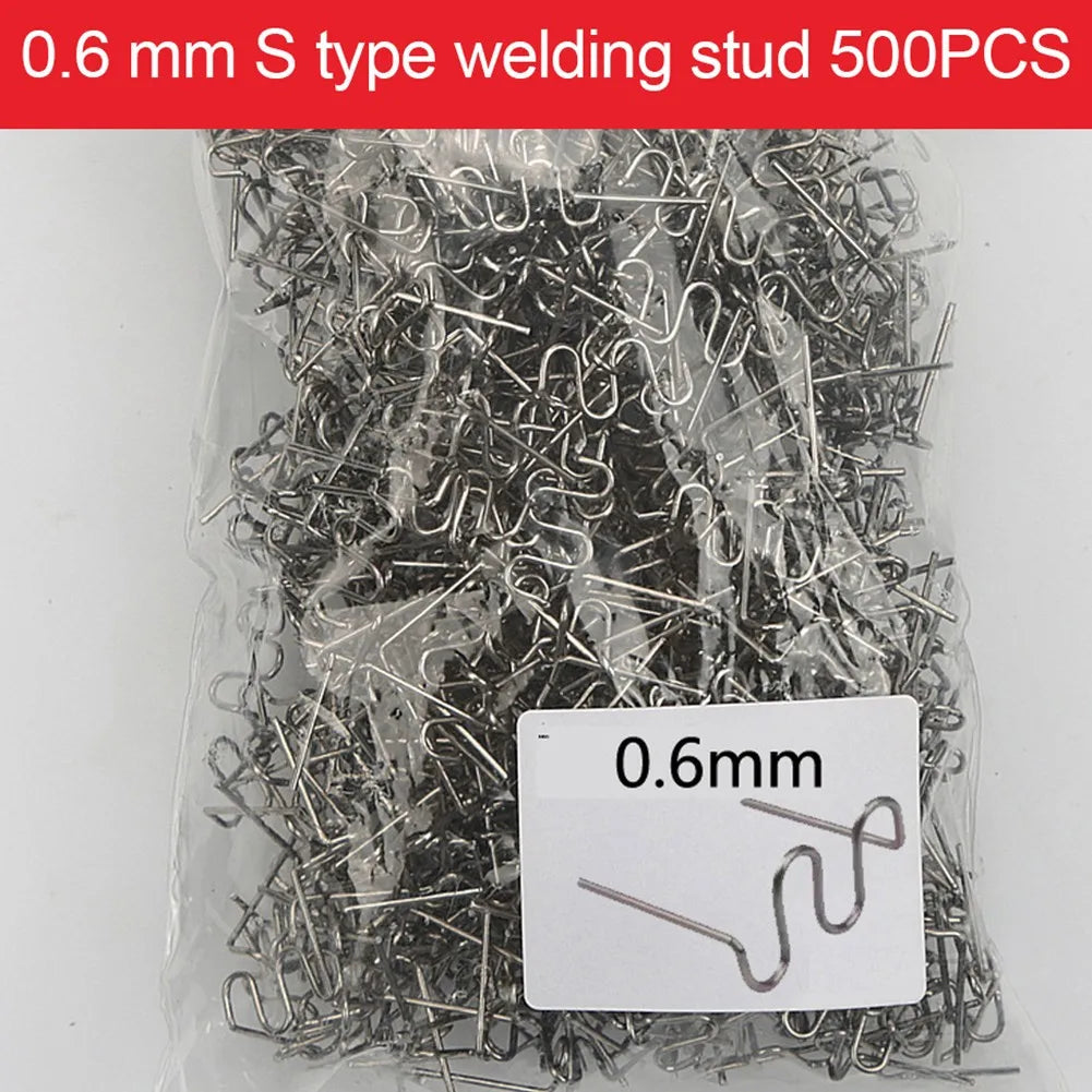 500PCS Hot Stapler Staples: Automotive Repair Welding Wire Kit for Car Bumper Repair - Plastic Welder Machine Accessories