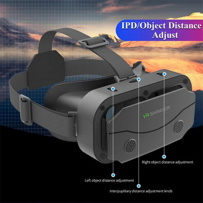 G13 IMAX Giant Screen VR Glasses — 3D Virtual Reality Helmet for 4.7–7" Phones, Game Controller Compatible