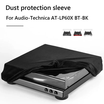 High Elasticity Spandex Turntable Dust Cover — Foldable Protective Sleeve for Audio-Technica AT-LP60XBT
