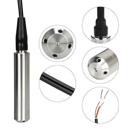 Level Sensor Transmitter – 4-20mA, 0-5V, 0-10V RS485 Output Liquid Level Probe Detector with Float Switch Controller