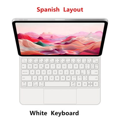 Magic Keyboard Case for iPad — Smart Magnetic Folio for iPad 11th & 10th Gen 11" (2025 A16, A3354/A3355/A3356/A2696)