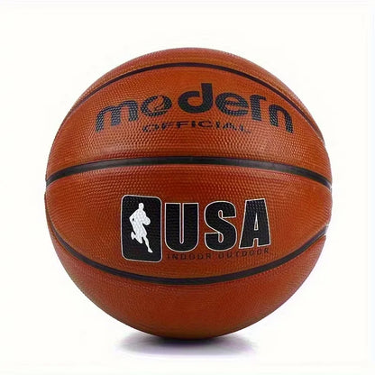 Premium Outdoor Rubber Basketball – Sizes 4/5/6/7 for Training, Adult & Youth Sports, Professional Game Ball
