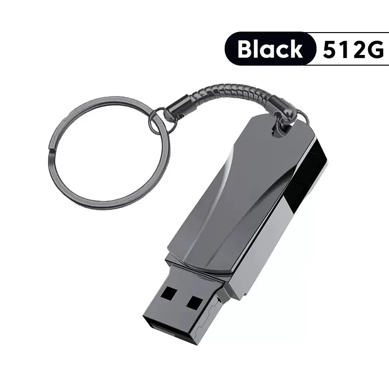 USB 3.0 High-Speed Flash Drive – 256GB/512GB/1TB/2TB Waterproof Memory Stick Pen Drive U Disk Storage Device
