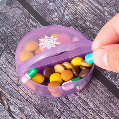 Rainbow 7-Day Pill Organizer — Portable Plastic Weekly Medicine Storage Box for Tablets