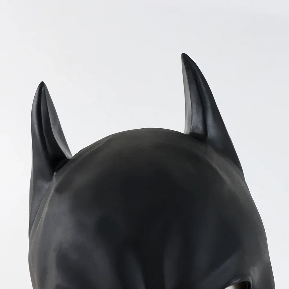 Batman Latex Cosplay Mask — Adult Halloween, Party & Masquerade Headgear for Men, Anime Costume Prop