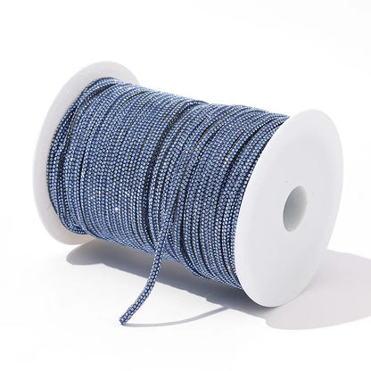 Rhinestone Cord Trim - 10-50 Yard Sparkling DIY Craft String for Clothing, Shoes, Bags & Wedding Decor
